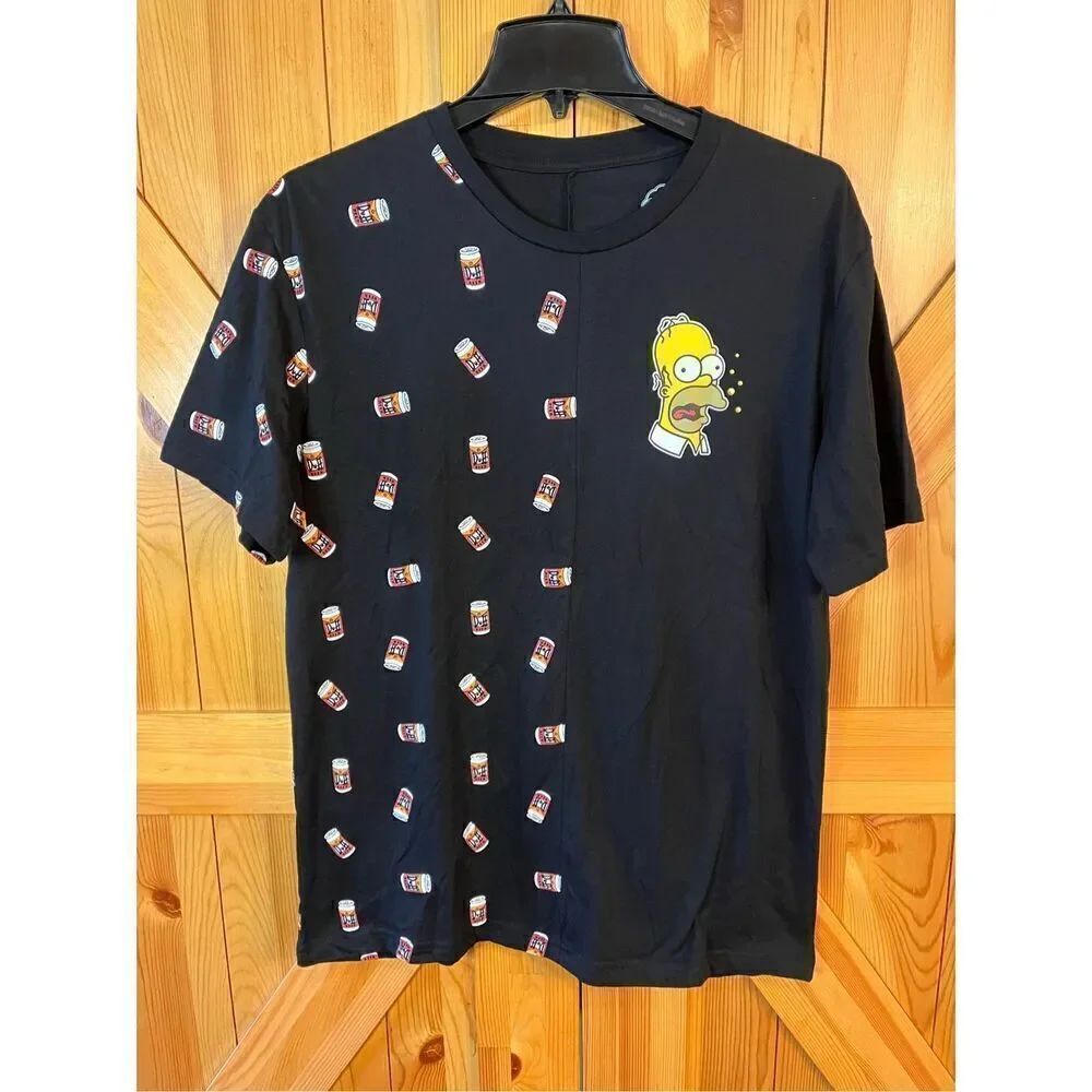 The Simpsons Duff Beer Shirt Medium Short Sleeve nwot (3470)